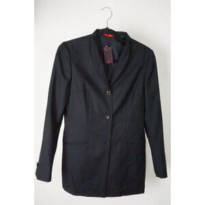 Isaia Plutone Blue Herringbone 100% Wool Jacket Blazer Sz 40R BRAND NEW
